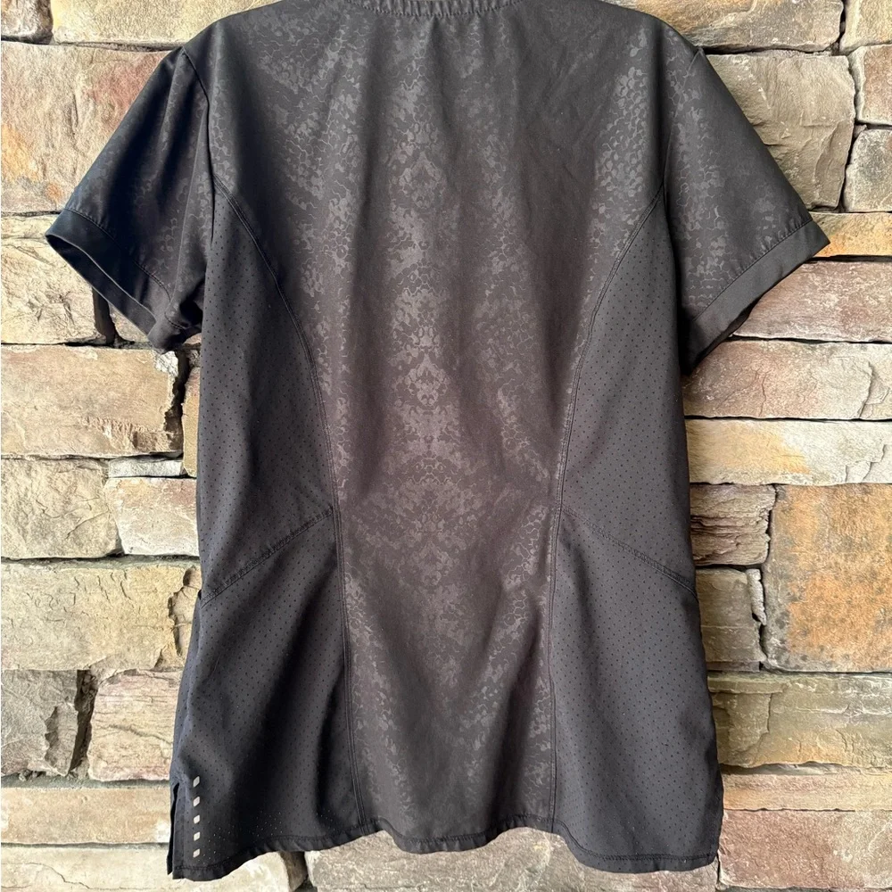 Barco One black snakeskin jogger scrub set S - Picture 3 of 9